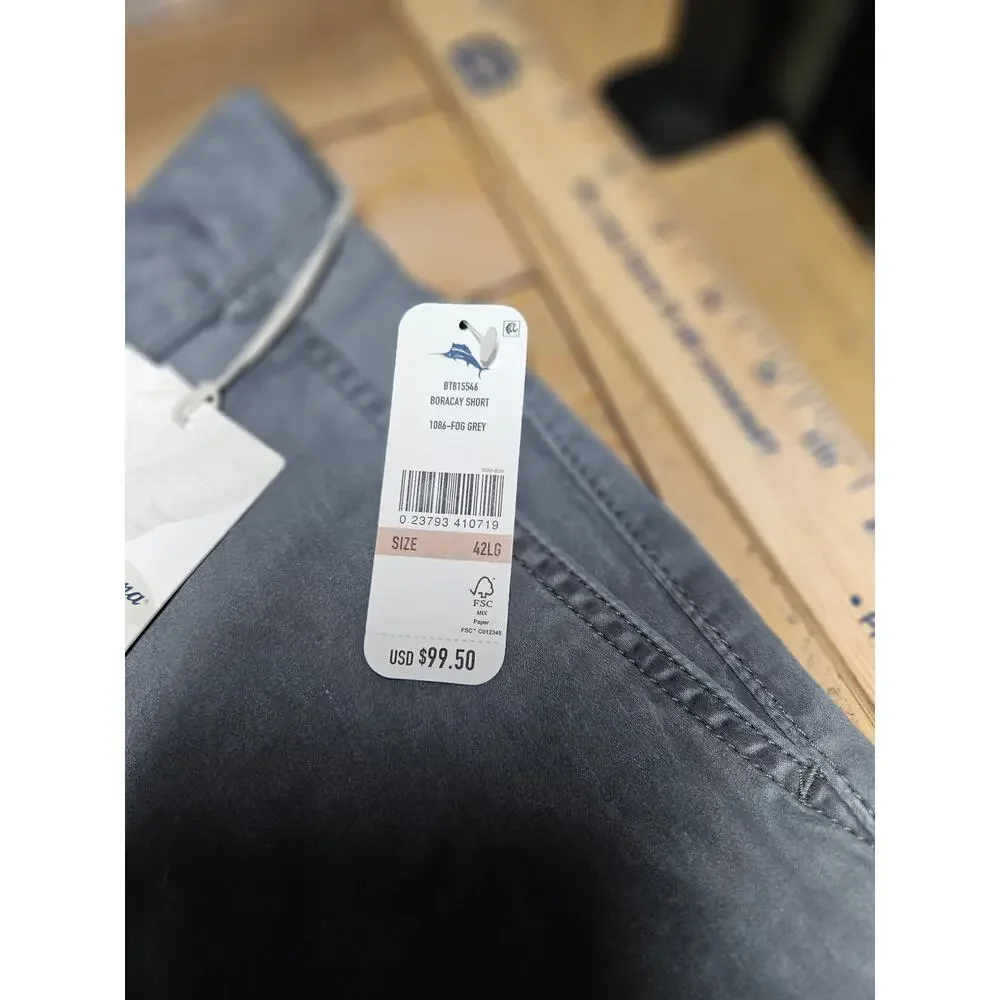 Tommy Bahama Boracay Shorts Fog Grey Size 42
